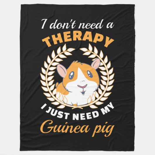 Ich brauche keine Therapie Fleecedecke (Vorderseite)