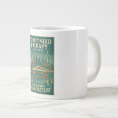 Ich brauche keine Therapie, ich brauche moderne In Jumbo-Tasse (Vorderseite Rechts)