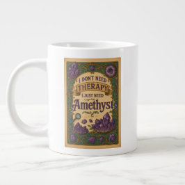 Ich brauche keine Therapie, ich brauche nur Amethy Jumbo-Tasse