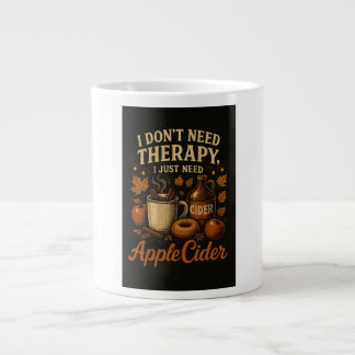 Ich brauche keine Therapie, ich brauche nur Apple Jumbo-Tasse