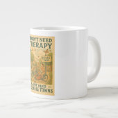 Ich brauche keine Therapie, ich brauche nur bikeab Jumbo-Tasse (Vorderseite Rechts)