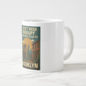 Ich brauche keine Therapie, ich brauche nur Brookl Jumbo-Tasse (Vorderseite Rechts)
