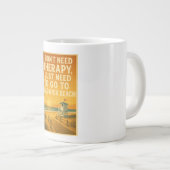 Ich brauche keine Therapie, ich brauche nur Chadwi Jumbo-Tasse (Vorderseite Rechts)