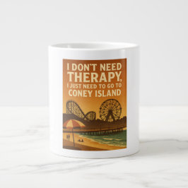 Ich brauche keine Therapie, ich brauche nur Coney  Jumbo-Tasse