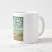 Ich brauche keine Therapie, ich brauche nur eine F Jumbo-Tasse (Vorderseite Rechts)