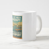 Ich brauche keine Therapie, ich brauche nur Greenp Jumbo-Tasse (Vorderseite Rechts)