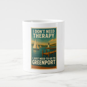 Ich brauche keine Therapie, ich brauche nur Greenp Jumbo-Tasse