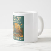 Ich brauche keine Therapie, ich brauche nur Ho Chi Jumbo-Tasse (Vorderseite Rechts)