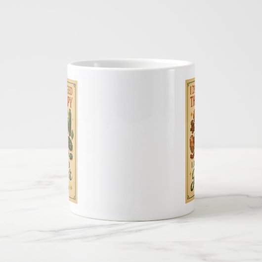 Ich brauche keine Therapie, ich brauche nur Jasper Jumbo-Tasse (Vorderseite)