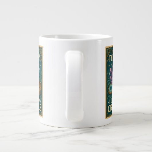 Ich brauche keine Therapie, ich brauche nur Krista Jumbo-Tasse (Rückseite)