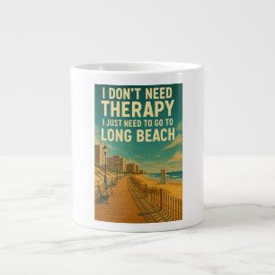 Ich brauche keine Therapie, ich brauche nur Long B Jumbo-Tasse