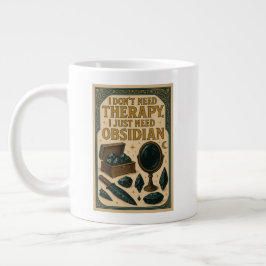 Ich brauche keine Therapie, ich brauche nur Obsidi Jumbo-Tasse