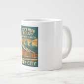 Ich brauche keine Therapie, ich brauche nur Park C Jumbo-Tasse (Vorderseite Rechts)