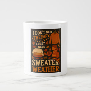 Ich brauche keine Therapie, ich brauche nur Pullov Jumbo-Tasse