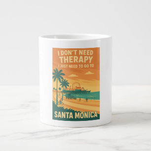 Ich brauche keine Therapie, ich brauche nur Santa  Jumbo-Tasse