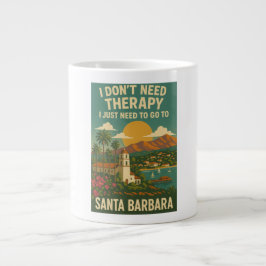Ich brauche keine Therapie, ich brauche nur Santa  Jumbo-Tasse