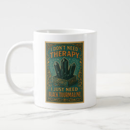Ich brauche keine Therapie, ich brauche nur schwar Jumbo-Tasse