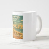 Ich brauche keine Therapie, ich brauche nur West P Jumbo-Tasse (Vorderseite Rechts)