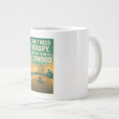 Ich brauche keine Therapie, ich brauche nur Wildwo Jumbo-Tasse (Vorderseite Rechts)