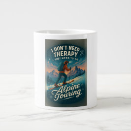 Ich brauche keine Therapie, ich muss alpine Touren Jumbo-Tasse