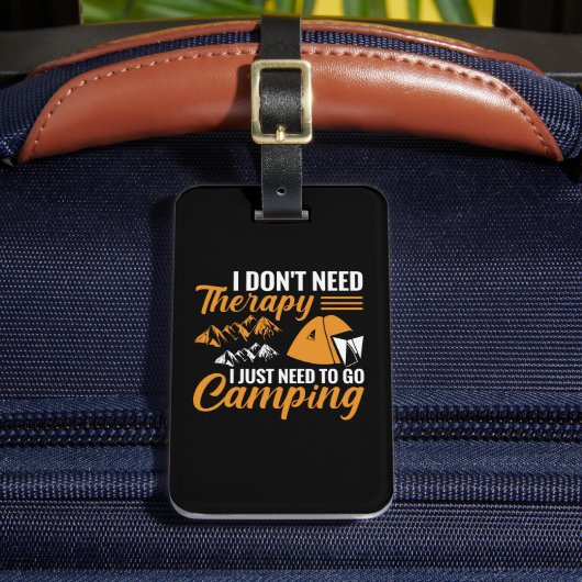 Ich brauche keine Therapie, ich muss nur ins Campi Gepäckanhänger (Vorderseite Insitu 2)