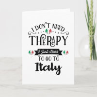 Ich brauche keine Therapie, ich muss nur nach Ital