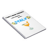 Ich brauche keine Therapie, ich muss nur nach Ital Notizblock (Rechte Seite)