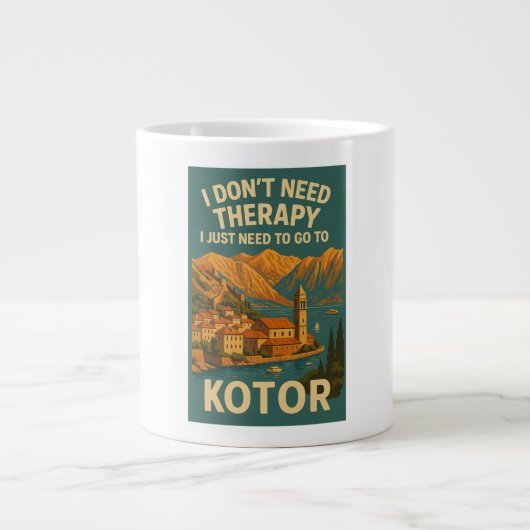 Ich brauche keine Therapie, ich muss nur nach Koto Jumbo-Tasse (Vorderseite)