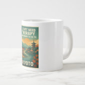 Ich brauche keine Therapie, ich muss nur nach Kyōt Jumbo-Tasse (Vorderseite Rechts)