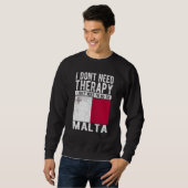 Ich brauche keine Therapie, ich muss nur nach Malt Sweatshirt (Vorne ganz)