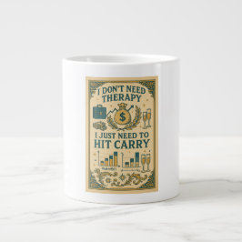 Ich brauche keine Therapie, ich muss nur tragen Jumbo-Tasse