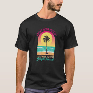 Ich brauche keine Therapie Jekyll Island Beach Geo T-Shirt