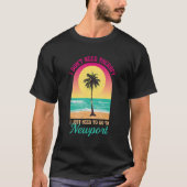 Ich brauche keine Therapie Newport Beach Rhode Isl T-Shirt (Vorderseite)