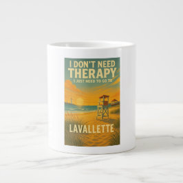 Ich brauche keine Therapie, nur Lavallette Jumbo-Tasse