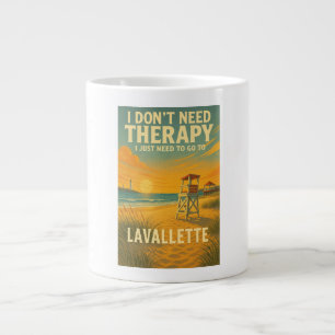 Ich brauche keine Therapie, nur Lavallette Jumbo-Tasse
