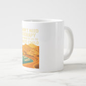 Ich brauche keine Therapie, nur Monte Carlo Jumbo-Tasse (Vorderseite Rechts)
