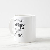Ich brauche keine Therapie, nur um WANDERN zu gehe Kaffeetasse (Vorderseite Links)