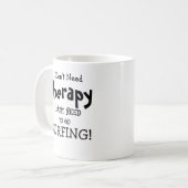Ich brauche keine Therapie, nur um zu surfen! Kaffeetasse (Vorderseite Links)