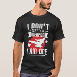 Ich brauche keine Waffe, ich bin ein Karate-Mixed T-Shirt