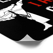 Ich brauche keine Waffe, ich bin eine Karate-Kampf Poster (Ecke)