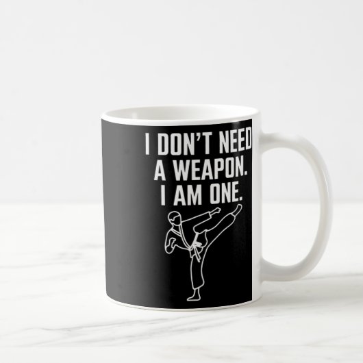 Ich brauche keine Waffe, ich bin eine - Lustiges K Kaffeetasse (Rechts)