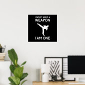 Ich brauche keine Waffe Poster (Heimbüro)