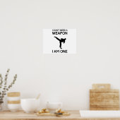 Ich brauche keine Waffe Poster (Küche)