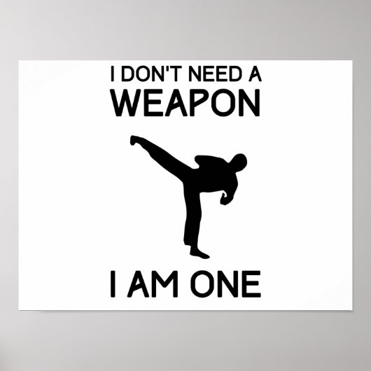 Ich brauche keine Waffe Poster (Vorne)