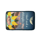 Ich brauche keinen Philosophen König Badematte (Vorderseite)