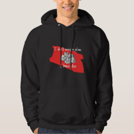Ich brauche keinen Plan, ich habe rot und weiß Hoodie