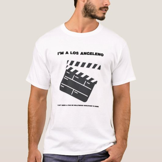 Ich brauche keinen Stern auf dem Hollywood Bouleva T-Shirt (Vorderseite)
