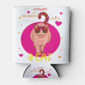 Ich brauche keinen Wecker, ich habe eine Katze Dosenkühler (Vorderseite)