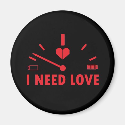 Ich brauche Liebe Tachometer Magnet (Vorne)