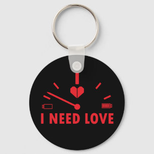 Ich brauche Liebe Tachometer Schlüsselanhänger